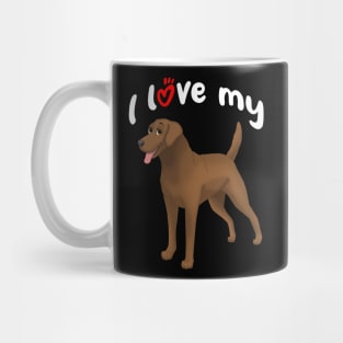 I Love My Chesapeake Bay Retriever Dog Mug